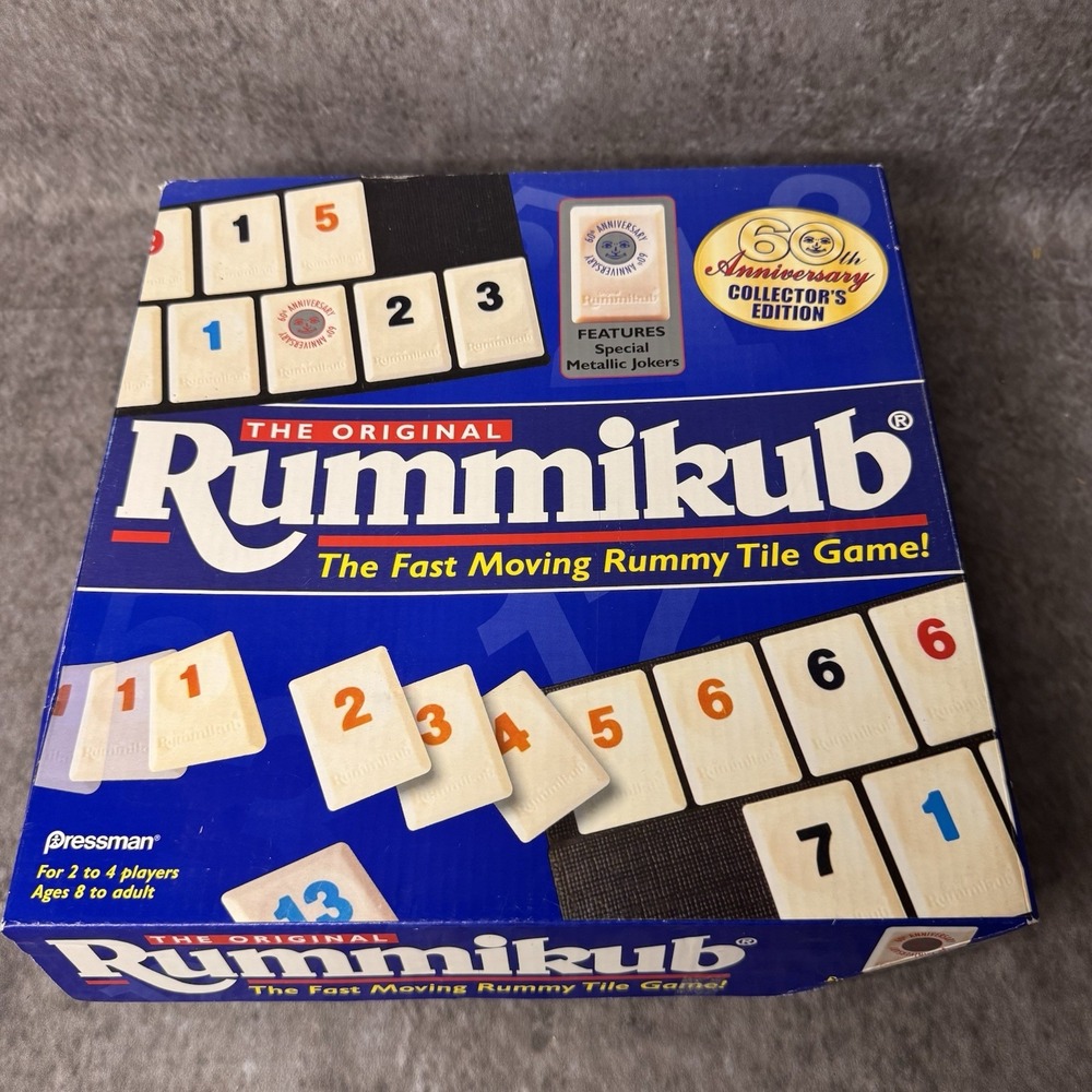 The Original Rummikub Game 60th Anniversary Edition 1997 Pressman